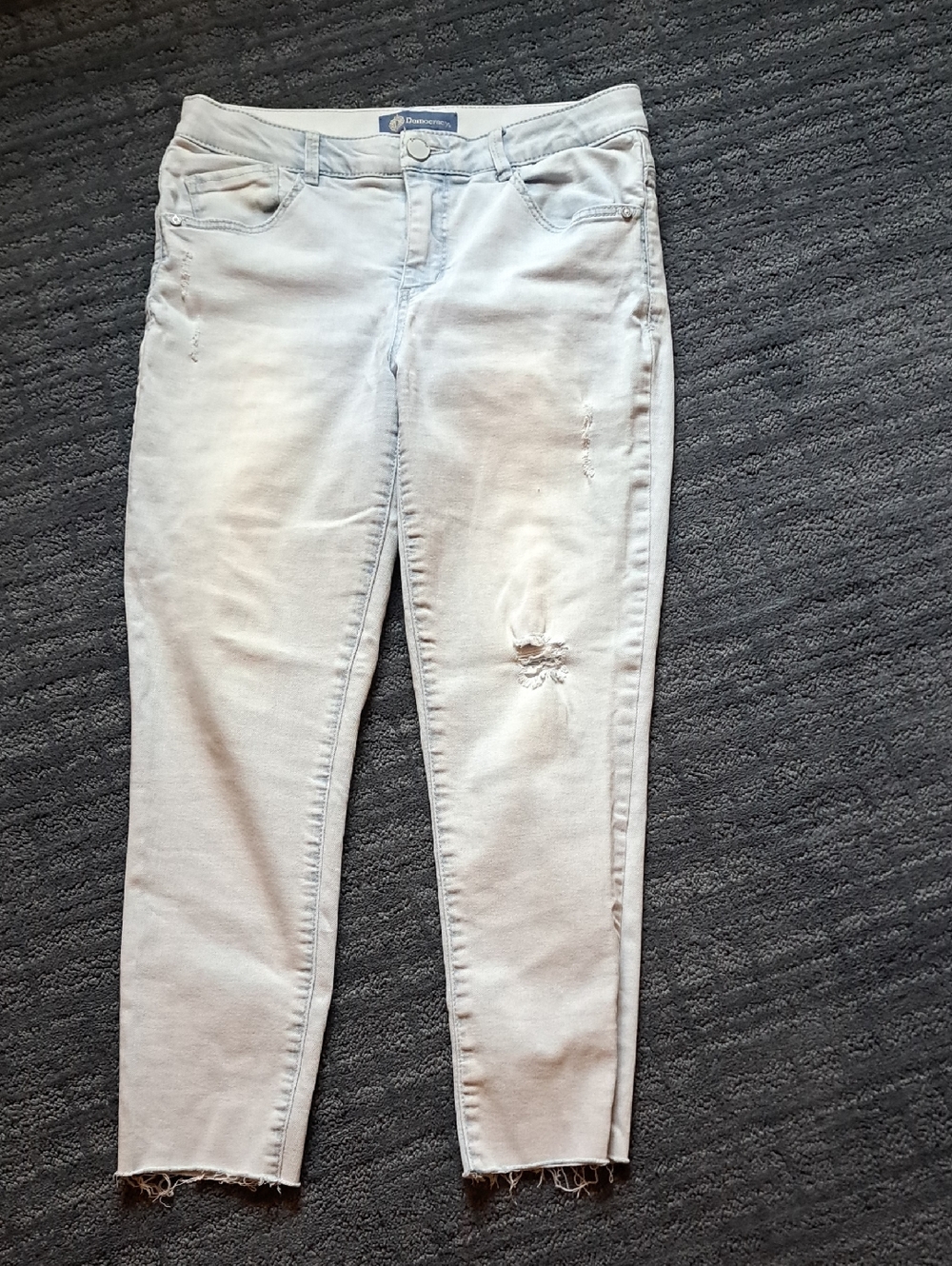 DEMOCRACY Light Wash Distressed Denim Jeans